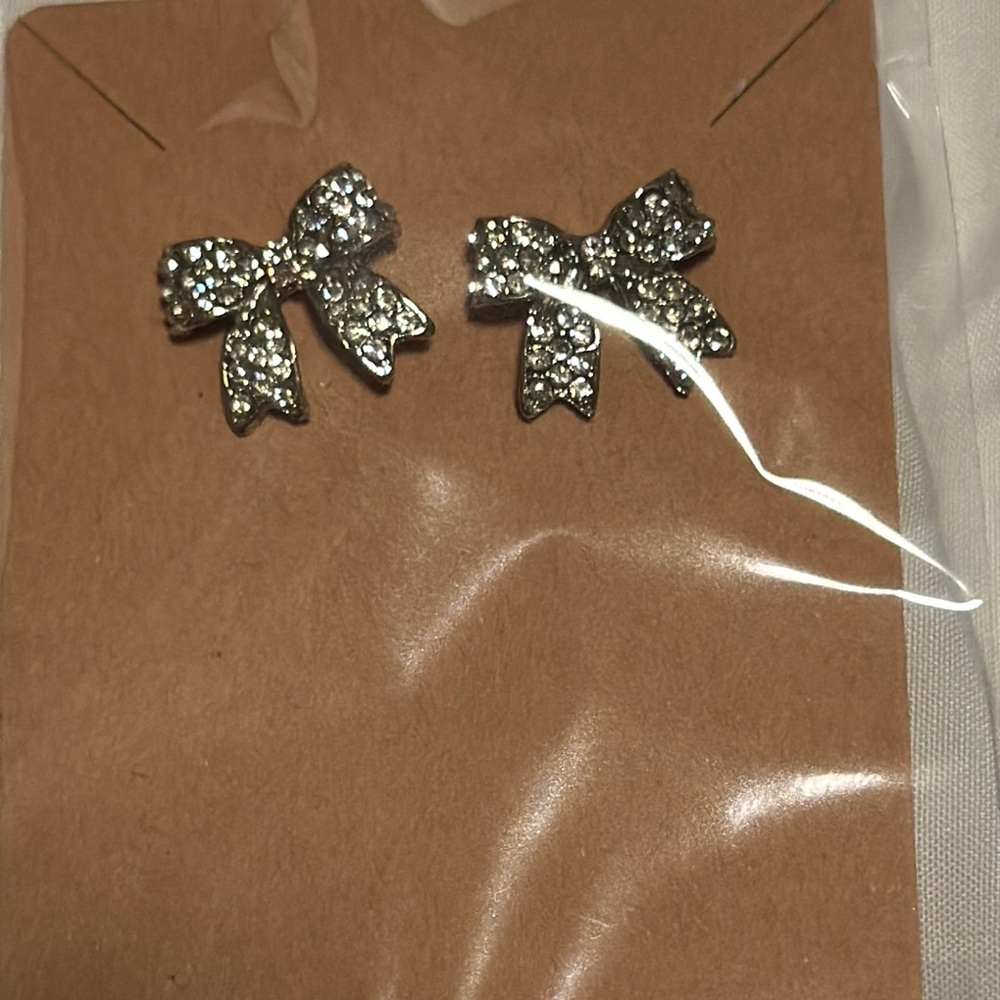 Sparkling Bow Earrings
